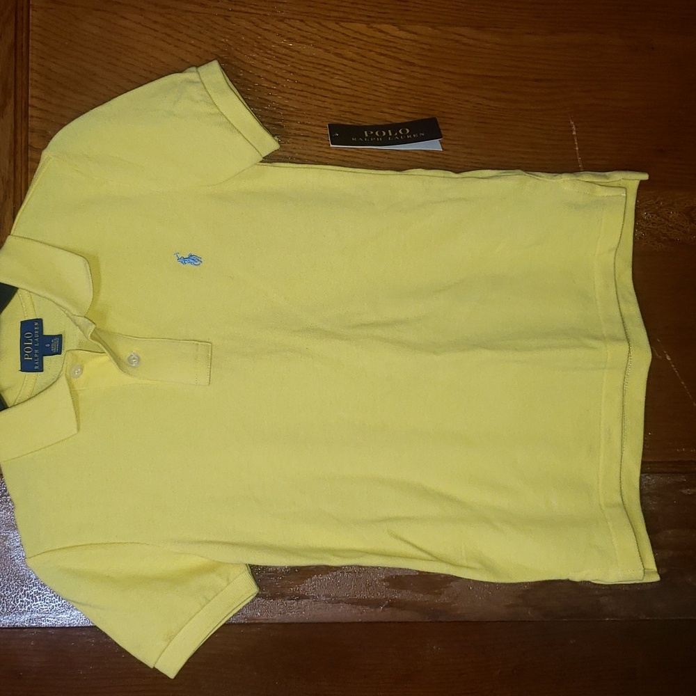 Polo Ralph Lauren size 6 polo shirt for a girl/boy, color yellow.